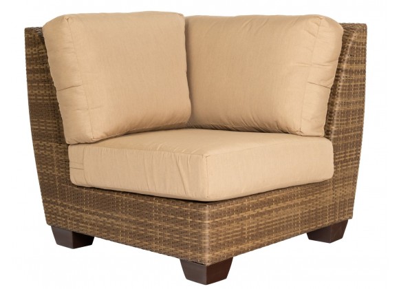 Woodard Saddleback Corner Sectional Unit in Mocha
