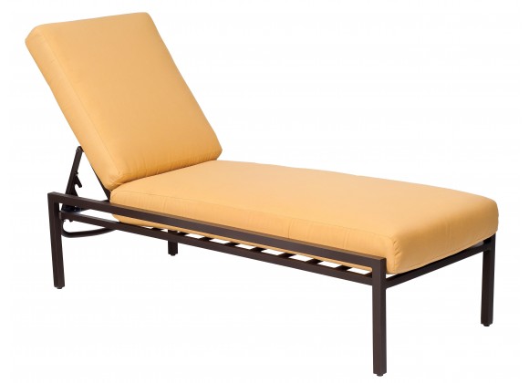 Woodard Salona Adjustable Chaise Lounge - Angled