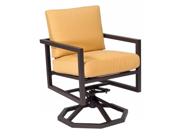 Woodard Salona Swivel Rocking Dining Armchair