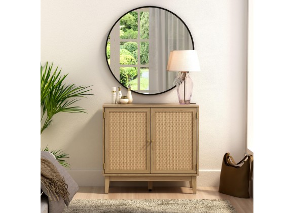 Anderson Teak Bodrum 31" Tall - 2 Door Accent Cabinet - Lifestyle Front
