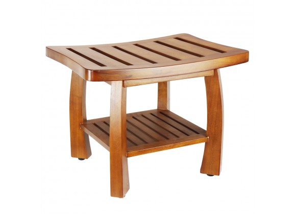 Oceanstar Solid Wood Spa Bench