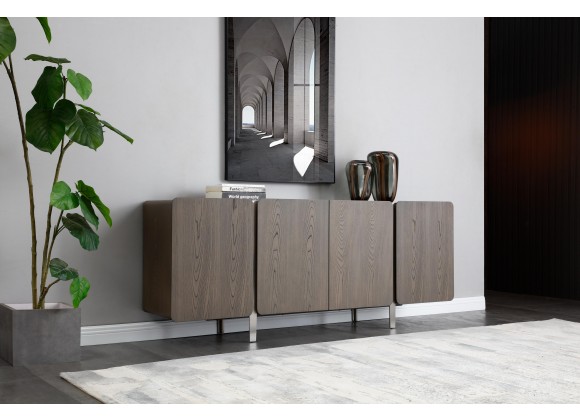 Elena Buffet in Gray-Lifestyle