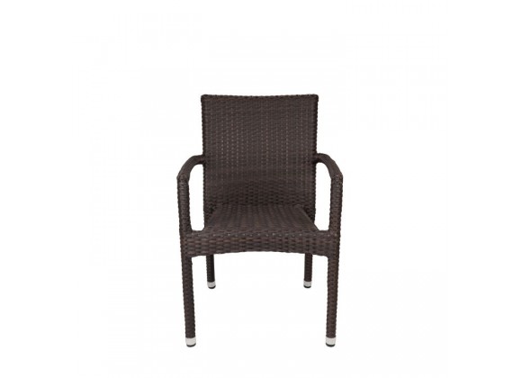 Sierra Dining Arm Chair - Espresso - Front