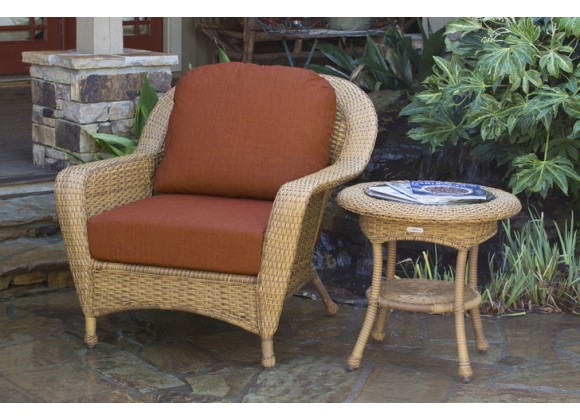 Tortuga Outdoor Sea Pines Club Chair And End Table