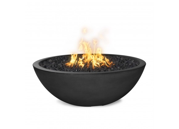 The Outdoor Plus 48" Sedona Concrete Narrow Ledge Fire Pit- Coffee