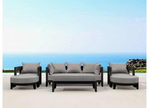Anderson Teak SET-171 6-pc Coronado Aluminum Deep Seating Set