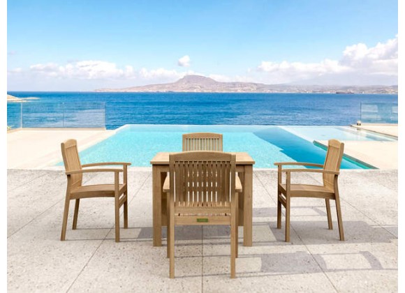 Anderson Teak SET-21 5-pc Bistro Table Set Outdoor