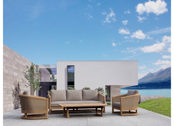 Anderson Teak 4-pc Catania Deep Seating Set Outdoor