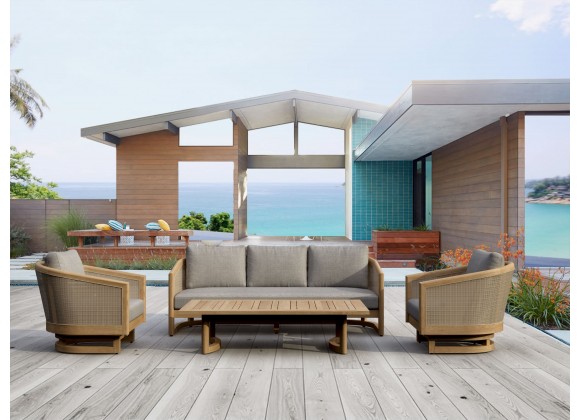 Anderson Teak 4-pc Catania Deep Seating Set Outdoor