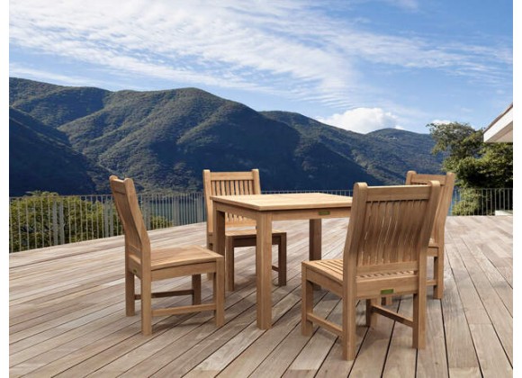 Anderson Teak 5-pc Bistro Table Set