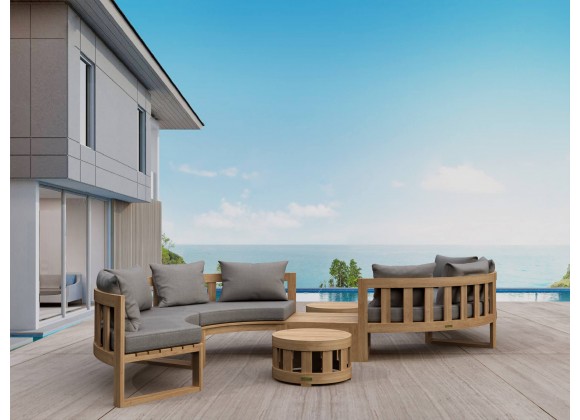 Anderson Teak Circular Modular Deep Seating Set - SET-813 - Lifestyle