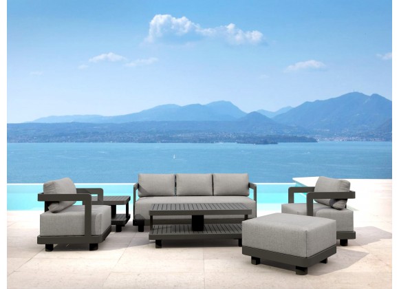 Anderson Teak AL 6-pc Granada Aluminum Deep Seating