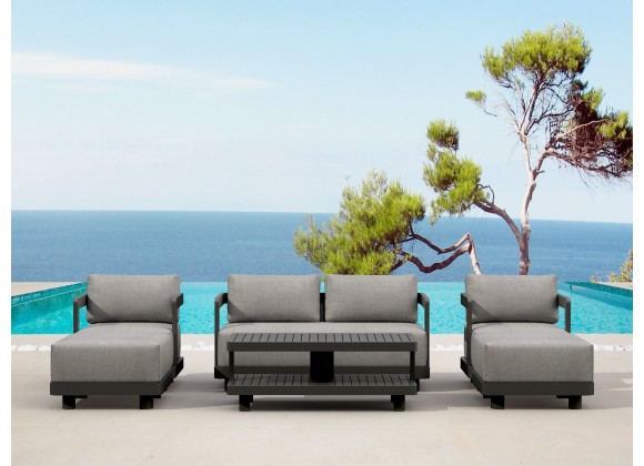 Anderson Teak SET-902-AL 6-pc Granada Aluminum Deep Seating