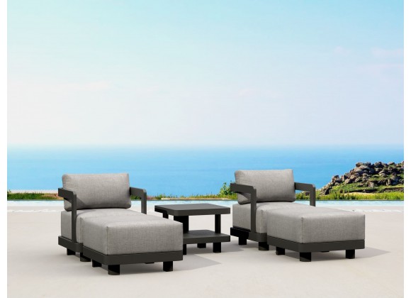 Anderson Teak SET-905-AL 5-pc Granada Aluminum Deep Seating
