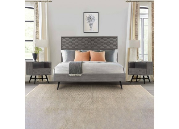 Armen Living Makena 3 Piece Queen Bedroom Set
