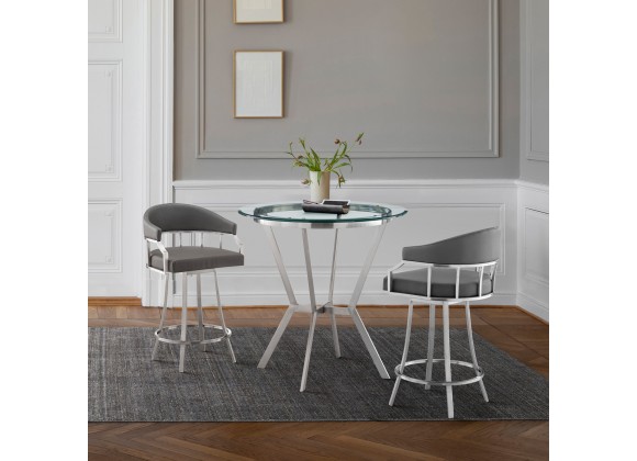 Armen Living Naomi and Valerie 3-Piece Counter Height Dining