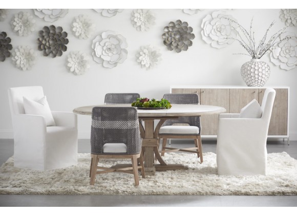 Essentials For Living Shelter Slipcover Arm Chair - LiveSmart Peyton-Pearl, Natural Gray Birch - Lifestyle