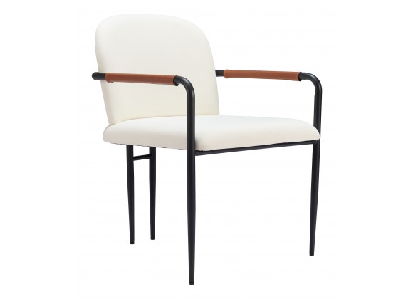 Sibu Dining Chair in Cream- front view 1