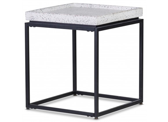 Mingle Side Table Salt And Pepper - Angled View