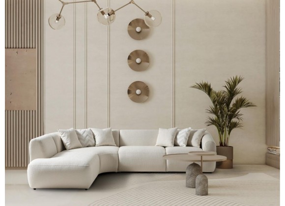 Larissa Sectional in White-Lifestyle 1