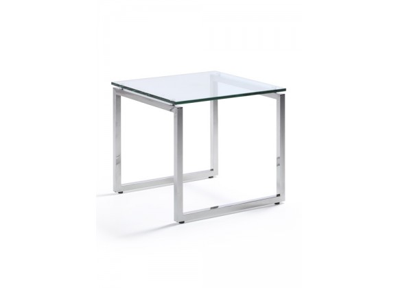 Sly End Table Tempered Glass Top