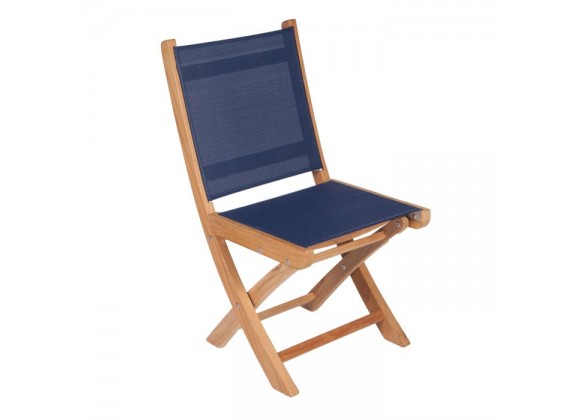 Royal Teak Sailmate Folding Side Chair Black