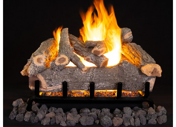 Superior Fireplaces 24" Smoky Weathered Oak Logs 7 pcs Set