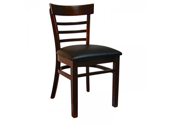 H&D Seating Steakhouse Style Wood Chair - Dark Walnut
