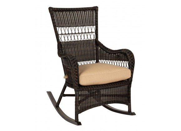 Woodard Sommerwind Rocker in Coffee