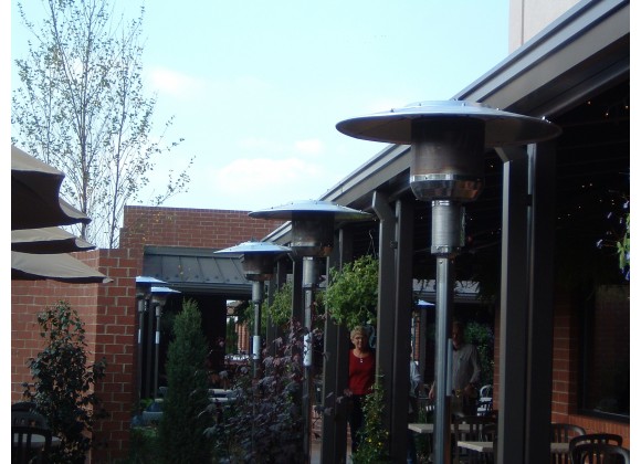 Schwank Patio Heaters parasolSchwank 4005 S/S Finish LP - Lifestyle 2
