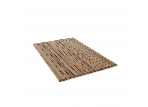 Rectangular Shower Mat Roll It & Go! - Placed