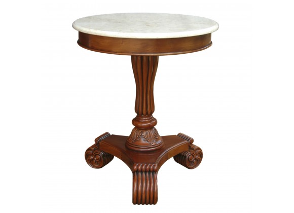 Anderson Teak Bella Side Table w/ Marble Top