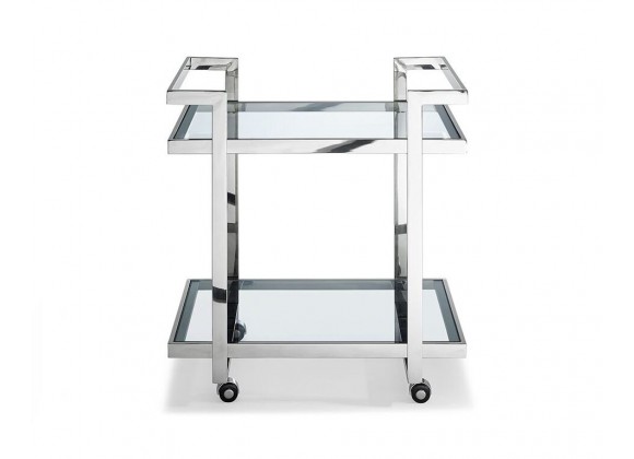 Vegas Side Table/Bar Cart - Front View
