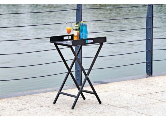 Kai Indoor/Outdoor Tray Side Table - Lifestyle
