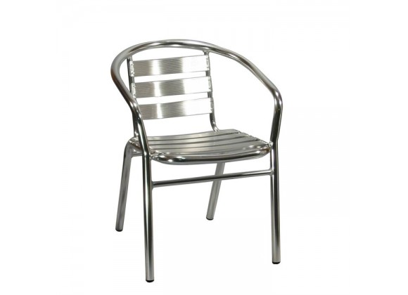 H&D Seating All Aluminum Patio Dining Armchair