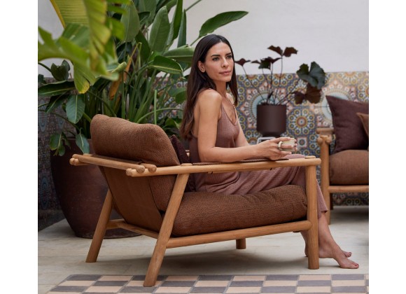 Cane-Line Sticks Lounge Chair Teak  Umber brown Close View