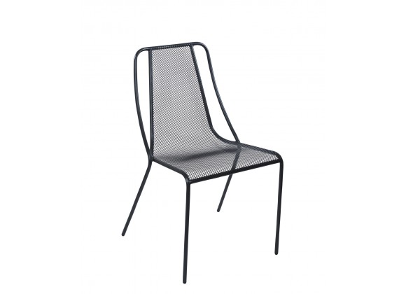  Kingston Side Chair - Powder Coated Steel - Black