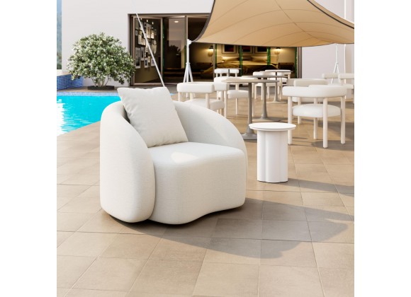Sunny Isles Accent Chair in Beige- Lifestyle 1
