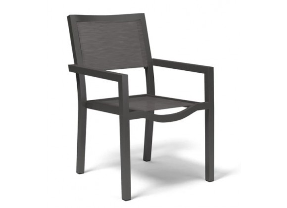 Sunset West Vegas Stackable Sling Dining Chair - Angled View