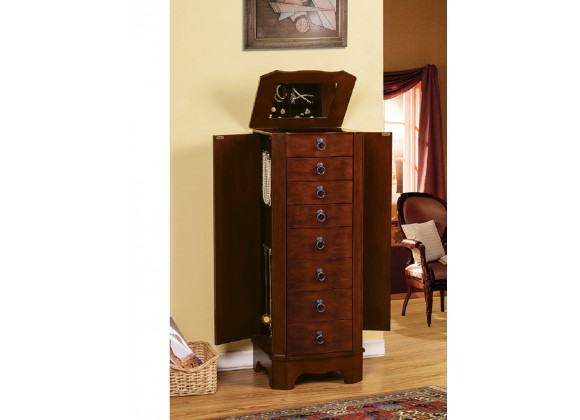 Berkeley Jewelry Armoire - Coffee