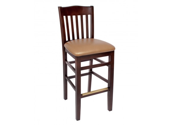 Columbia Barstool Dark Walnut  - With Cushion