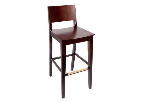 Dover Barstool In Dark Walnut/Black Stain FInish 