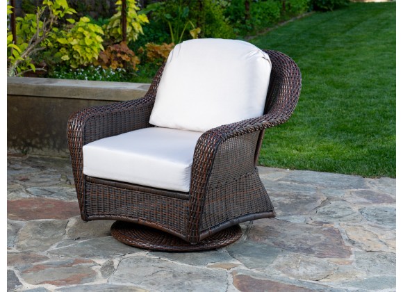 Tortuga Outdoor Sea Pines Outdoor Wicker Swivel Glider
