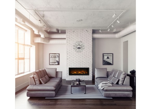 Remii 34" Basic Clean-face Electric Built-in With Glass With Black Steel Surround - Lifestyle