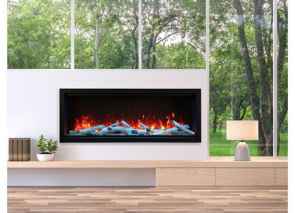 60" Extra Tall Clean Face Electric Built-in With Black Steel Surround - Lifestyle