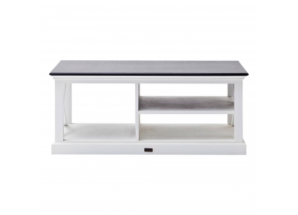 Nova Solo Halifax Contrast Coffee Table - White - Front Angle