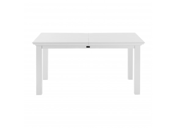 Nova Solo Halifax Dining Extension Table - White - Front Angle