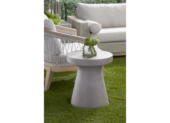 Essentials For Living Tack Accent Table in Slate Gray Concrete - Lifestyle