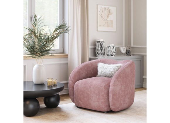 Tallin Accent Chair in Mauve Pink- Lifestyle 1