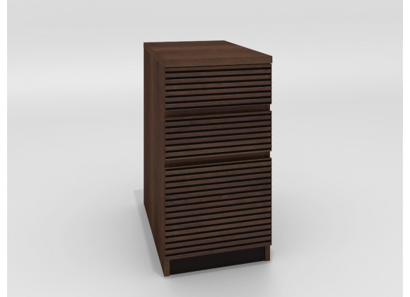 Furnitech Tango Brazilian Cherry 3 Drawer File Cabinet in Cognac